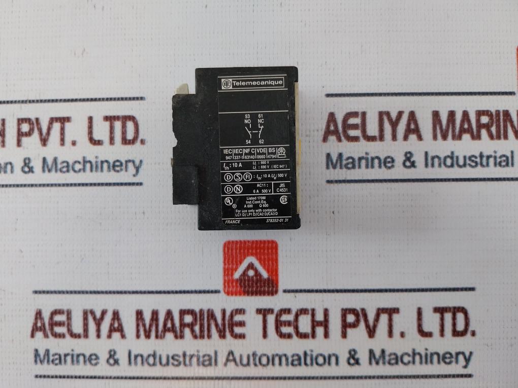 Lot of 2X Telemecanique La1 Dn11 Auxiliary Contact Block 10a 378352-01 31