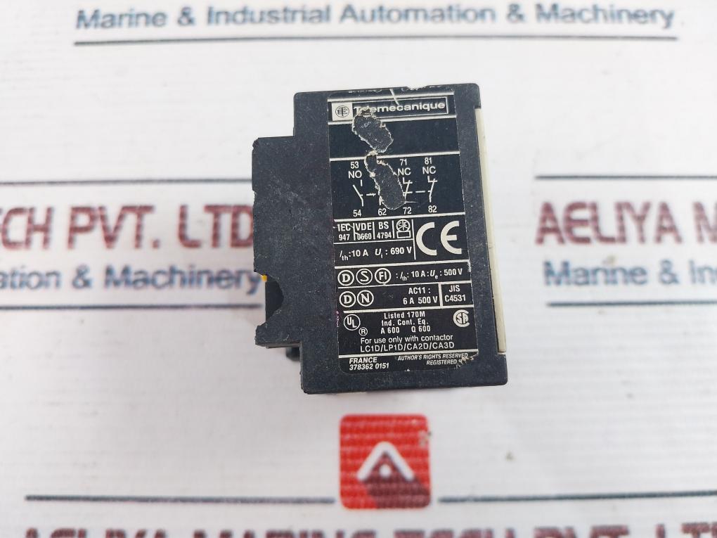 Telemecanique La1 Dn 13 Auxiliary Contact Block Bs 4794