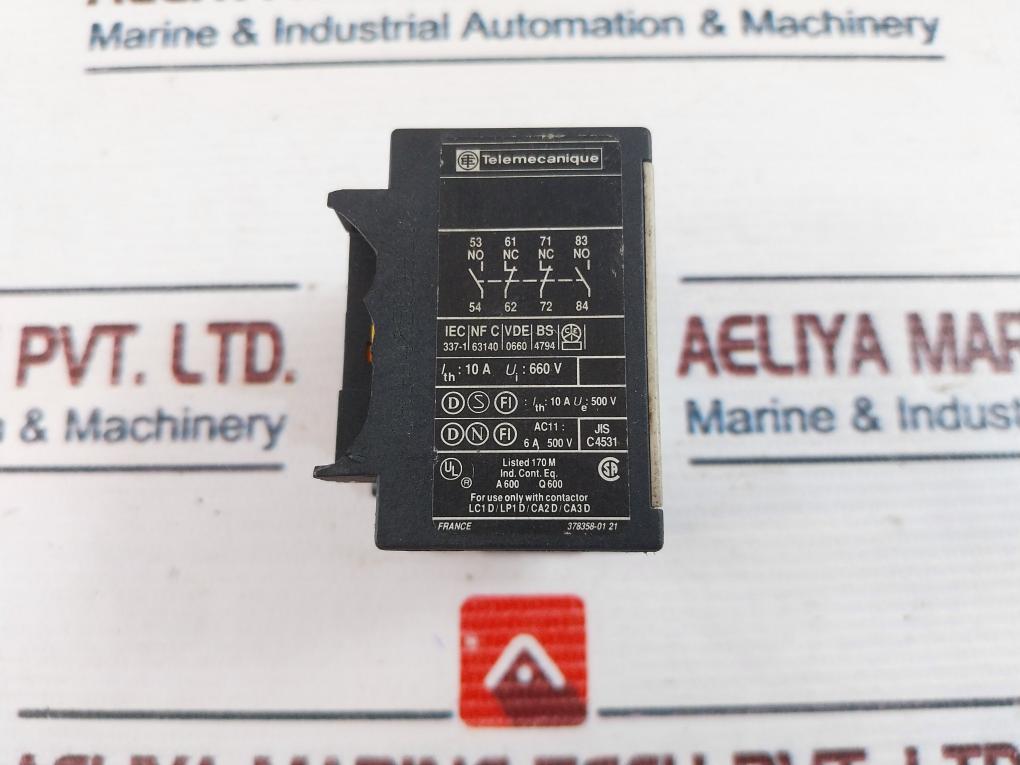 Telemecanique La1 Dn22 Auxiliary Contact Block