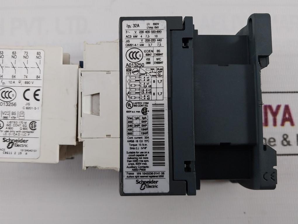 Telemecanique La1 Dn40 Auxiliary Contact Unit 50/60Hz