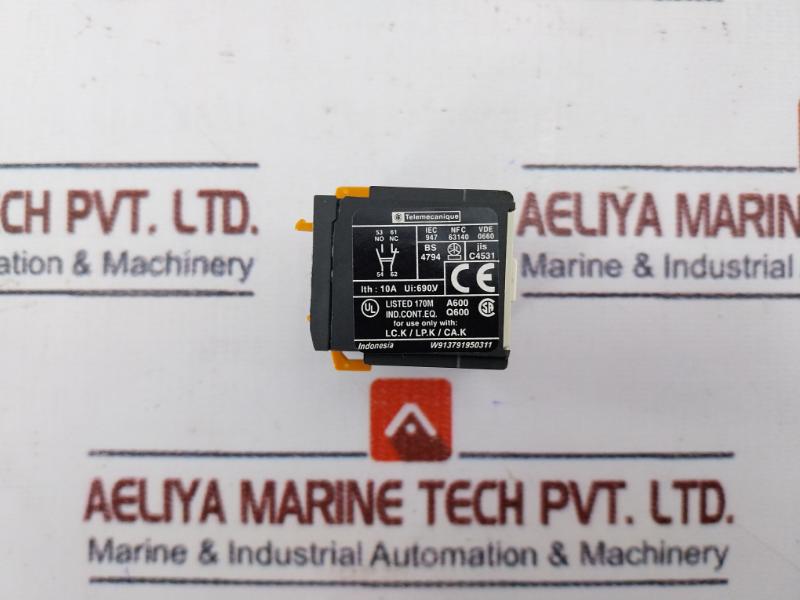 Telemecanique La1Kn11 Auxiliary Contact Block W913791950311 690V 10A A600, Q600