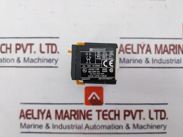 Telemecanique La1Kn11 Auxiliary Contact Block W913791950311 690V 10A A600, Q600