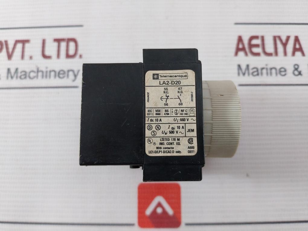 Telemecanique La2-d20 Time Delay Module 0.1-3S 660V 10A