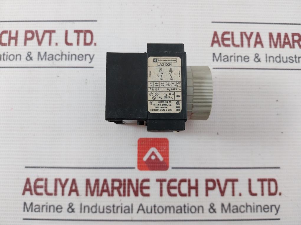 Telemecanique La2-d24 Time Delay Block 10-180S Lc1-d/Lp1-d/Ca2-d 10A 660V
