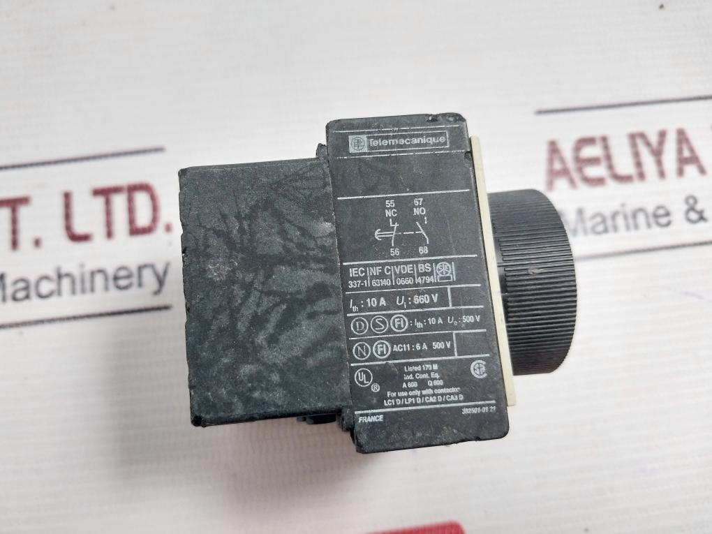 Telemecanique La2 Dt4 On Delay Timer Relay Module 10–180 Sec Iec 337-1