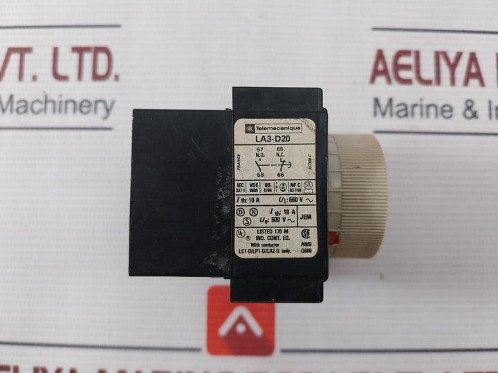 Telemecanique La3-d20 Time Delay Block
