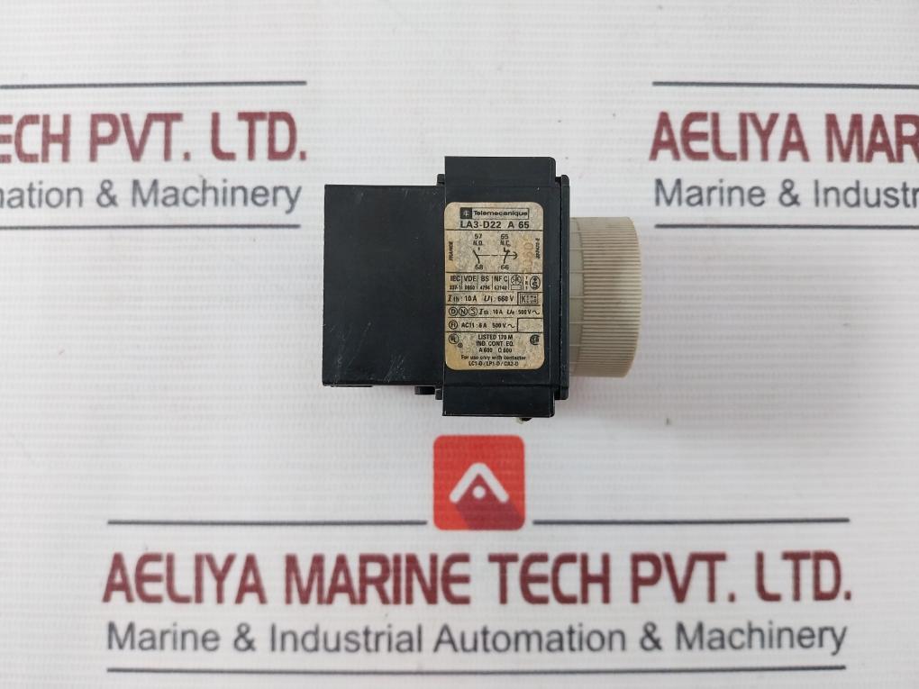 Telemecanique La3-d22 A65 Time Delay Module 0.1-30S 660V 500V 10A