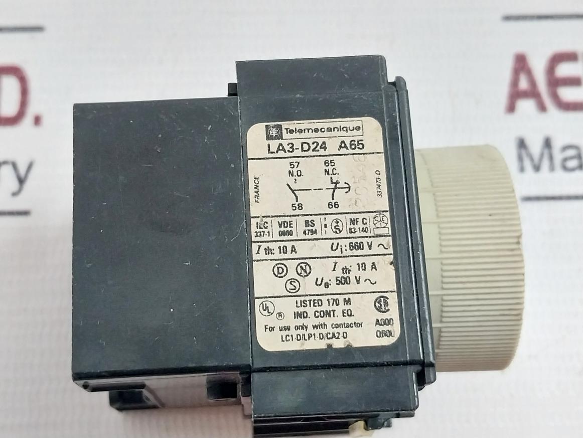 Telemecanique La3-d24 A65 Repos Off Delay Timer 660V