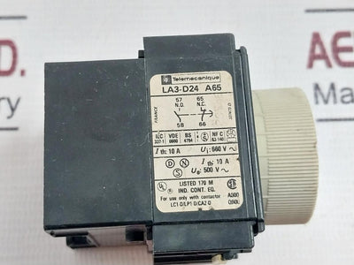 Telemecanique La3-d24 A65 Repos Off Delay Timer 660V