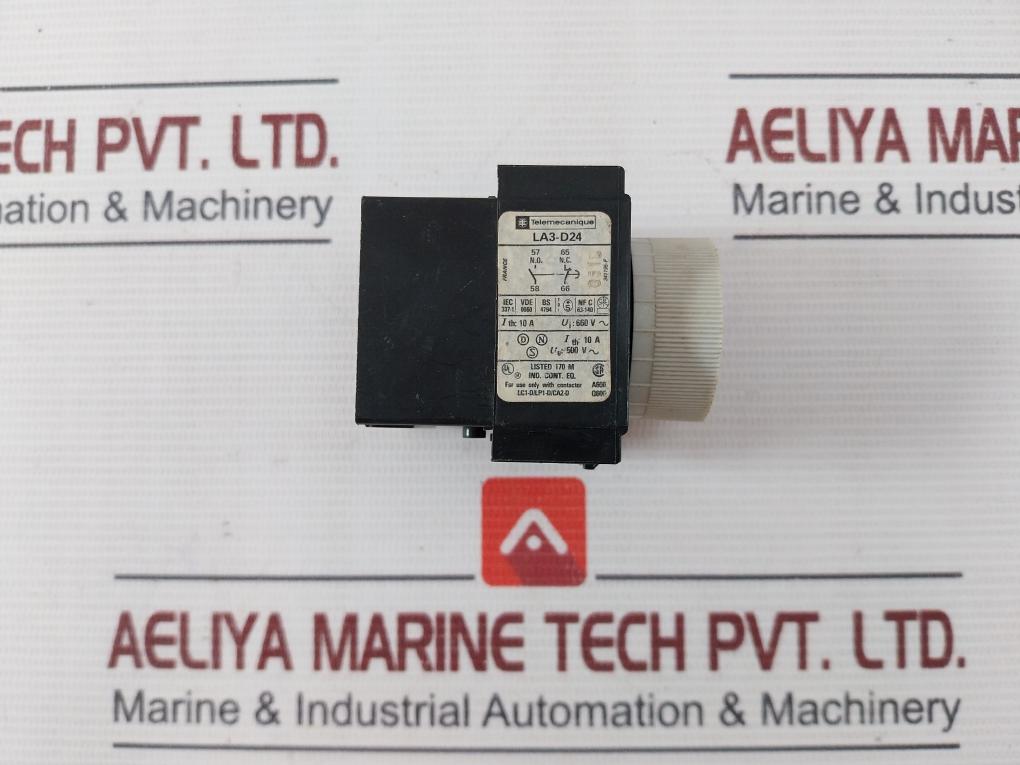 Telemecanique La3-d24 Time Delay Module Lc1-d/Lp1-d/Ca2-d 10-180S 660V 10A
