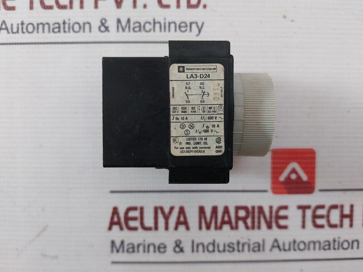 Telemecanique La3-d24 Time Delay Module Lc1-d/Lp1-d/Ca2-d 10-180S 660V 10A