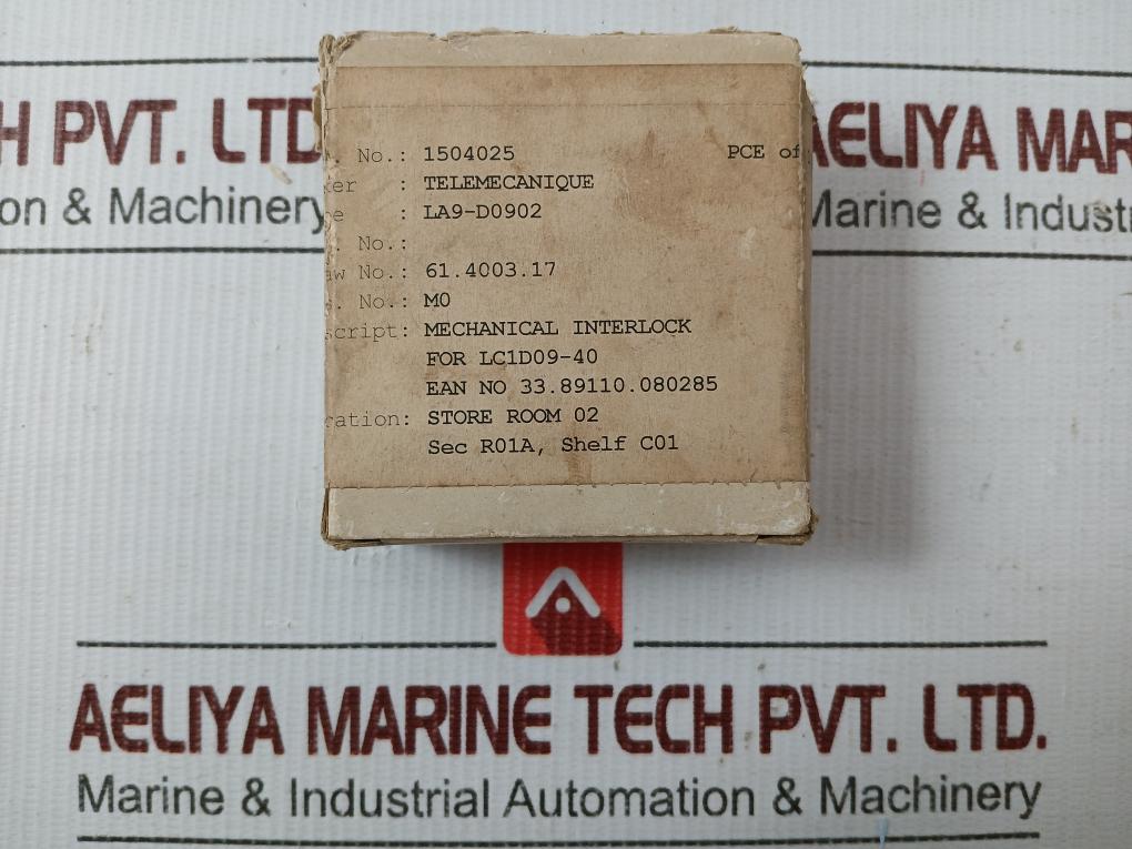 Mechanical Interlock La9 D0902 Telemecanique