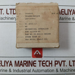 Mechanical Interlock La9 D0902 Telemecanique