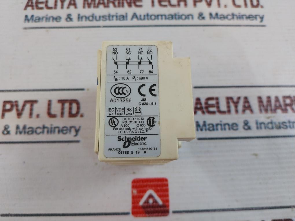 Telemecanique Ladn22 Tesys Auxiliary Instant Contact Block 10A 690V