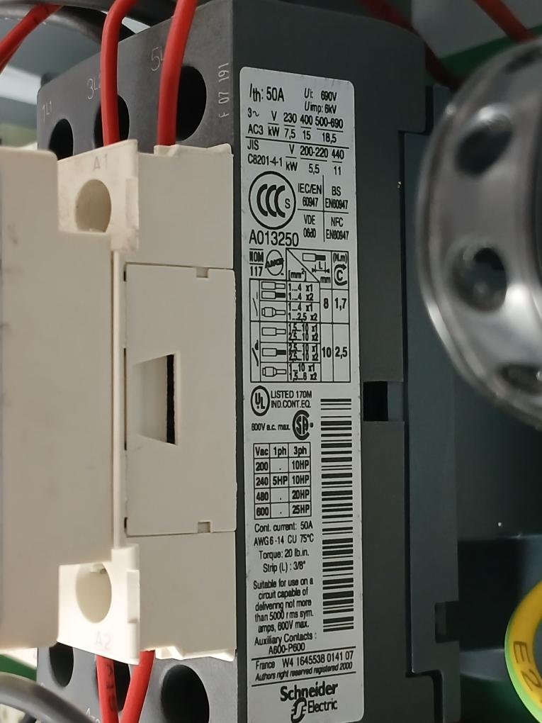 Telemecanique Ladn40 Electrical Control Panel 600Vac Max