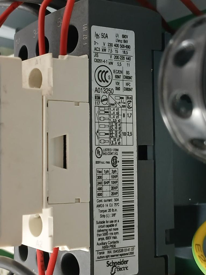 Telemecanique Ladn40 Electrical Control Panel 600Vac Max
