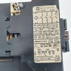 Telemecanique Lc1-d163•A60 Contactor 32A 220V 50-60Hz