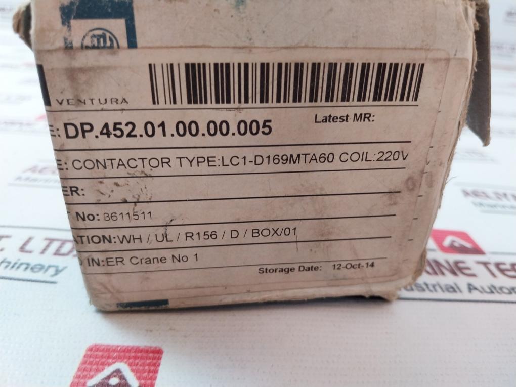 Telemecanique Lc1-d169•A 65 Contactor 40A 660V