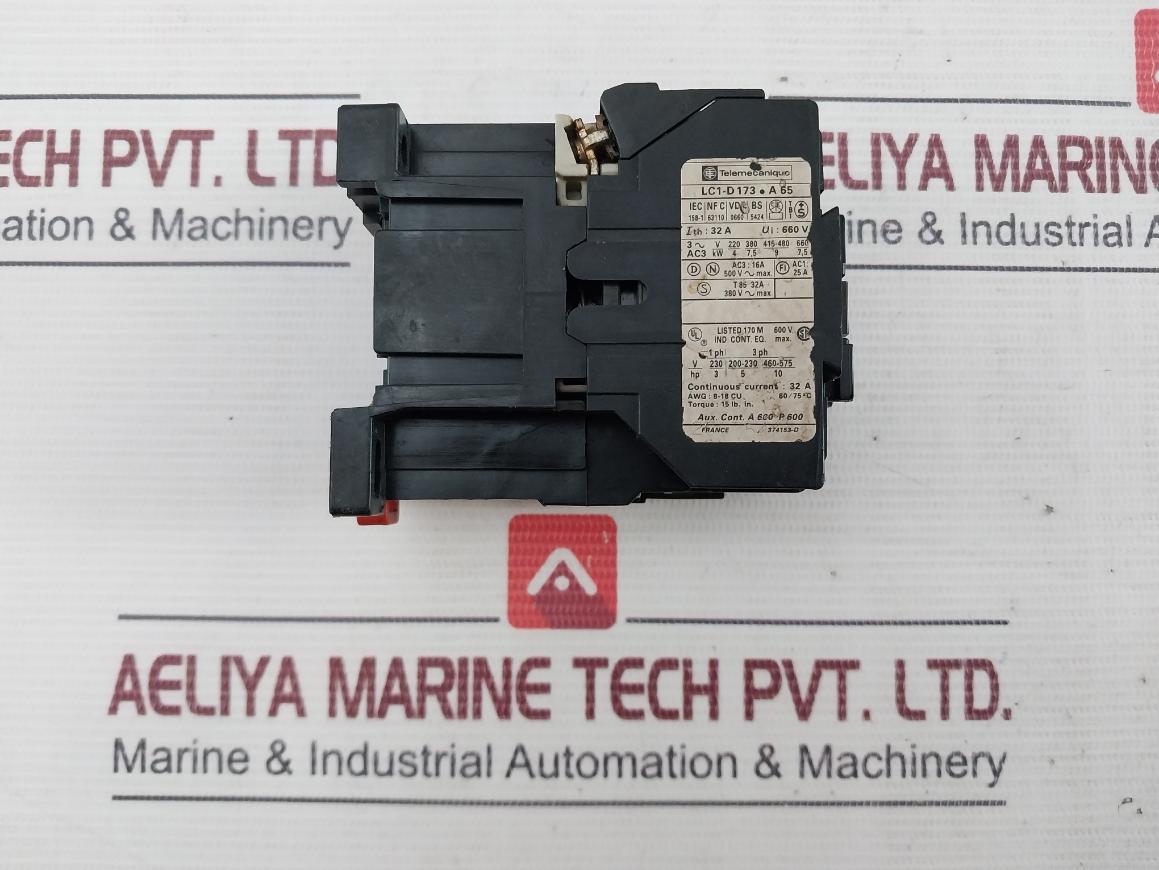 Telemecanique Lc1-d173.A65 Magnetic Contactor 16A 220-240V 60Hz Vde0660 374153-d