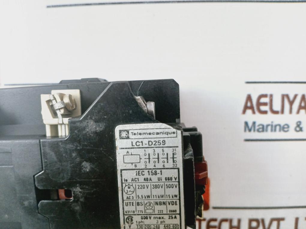 Telemecanique Lc1-d259 Contactor 660V