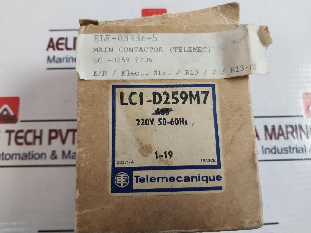 Telemecanique Lc1-d259 Main Contactor 40A 660V