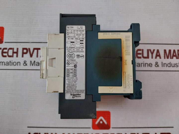 Telemecanique Lc1D093 3 Pole Contactor 600Vac Max. 5-24V