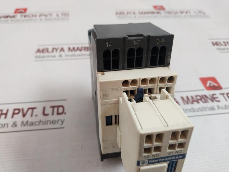 Telemecanique Lc1D093Bd 3-pole Auxiliary Module With Ladn113 Contact Block 24Vdc