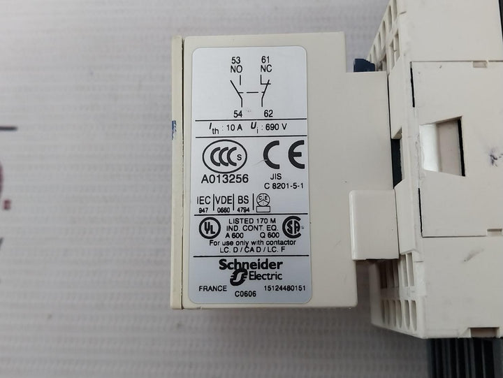 Telemecanique Lc1D093 Bd 3-pole Contactor 24Vdc 600V Ac Max 12A