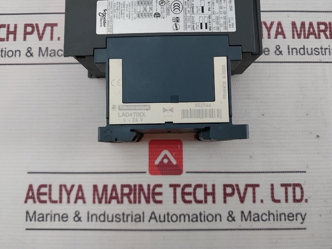 Telemecanique Lc1D093 Bd 3 Pole Contactor 24V Dc 600V Ac Max 20A