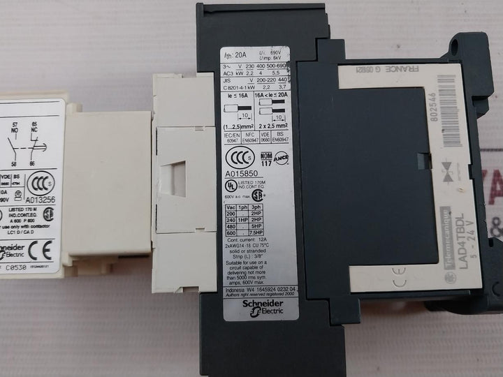 Telemecanique Lc1D093 Bd Contactor 12A A013256