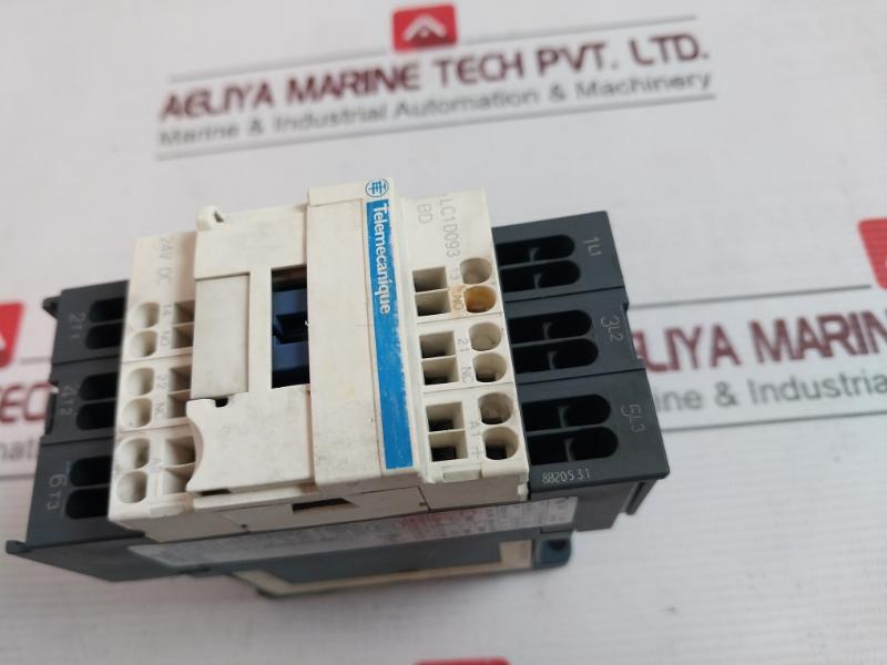 Telemecanique Lc1D093Bd Tesys D Contactor 3P 9A 24V Dc Coil 600V A.C.Max.
