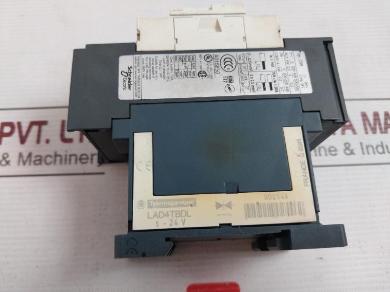 Telemecanique Lc1D093Bd Tesys D Contactor 3P 9A 24V Dc Coil 600V A.C.Max.