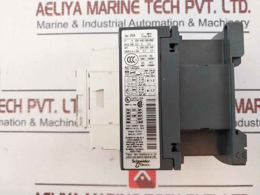 Telemecanique LC1D09 Contactor 230V 50/60Hz Used