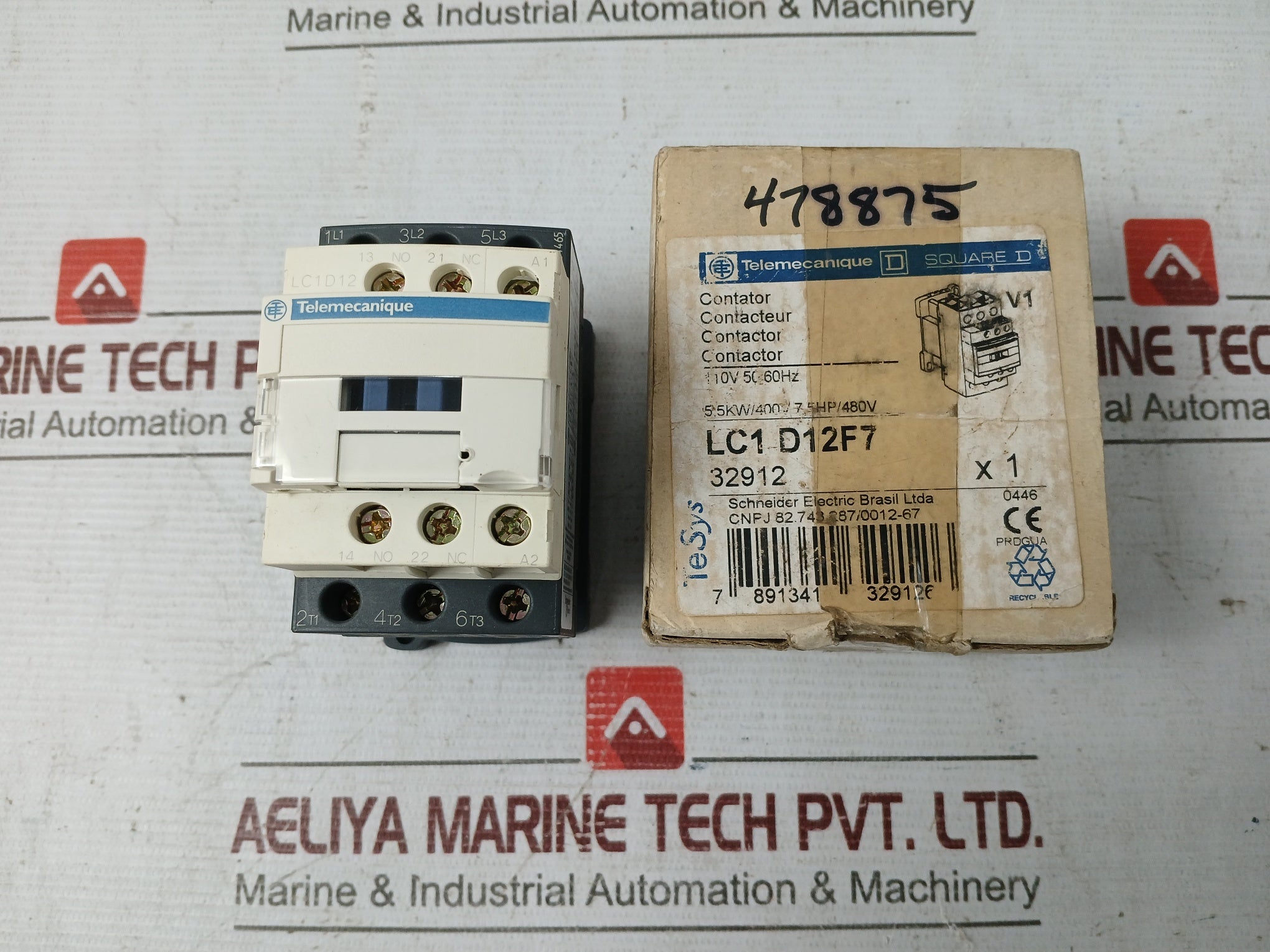 Telemecanique/square D/schneider Electric Lc1d12f7 Contactor