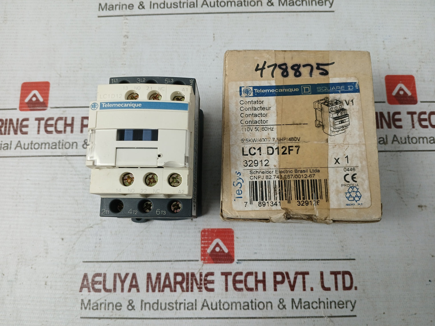 Telemecanique/square D/schneider Electric Lc1d12f7 Contactor