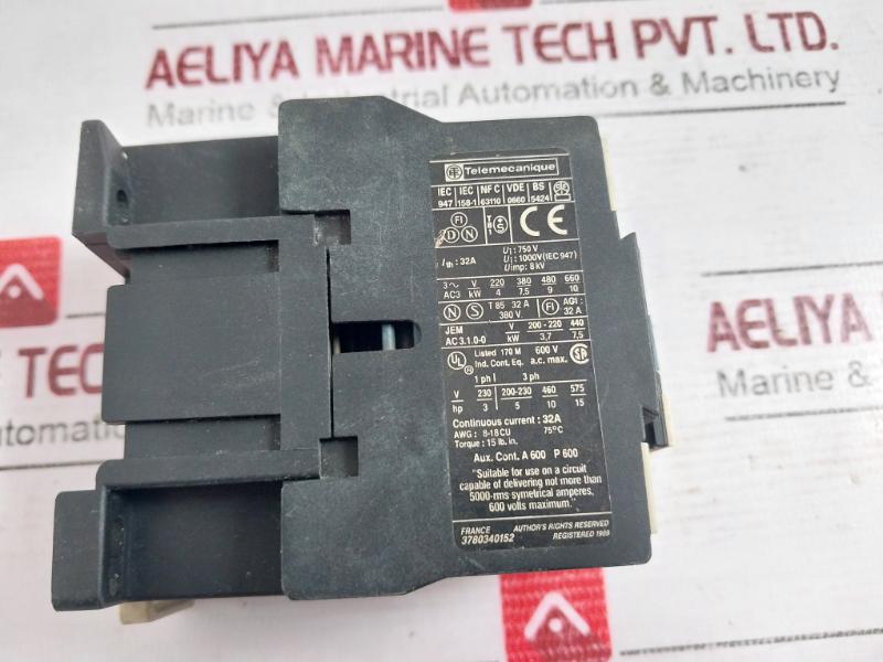 Telemecanique Lc1 D18 01 Contactor 220-240V 60Hz 3780340152 2R9625500131