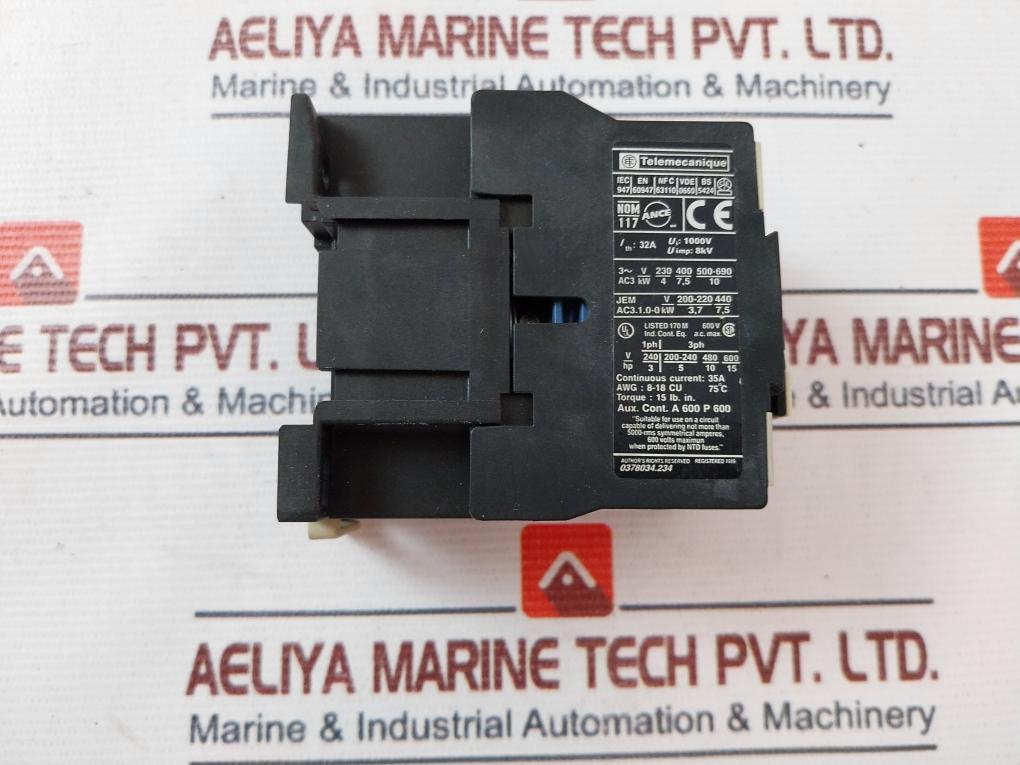 Telemecanique Lc1 D1810 Contactor 32a 1000v