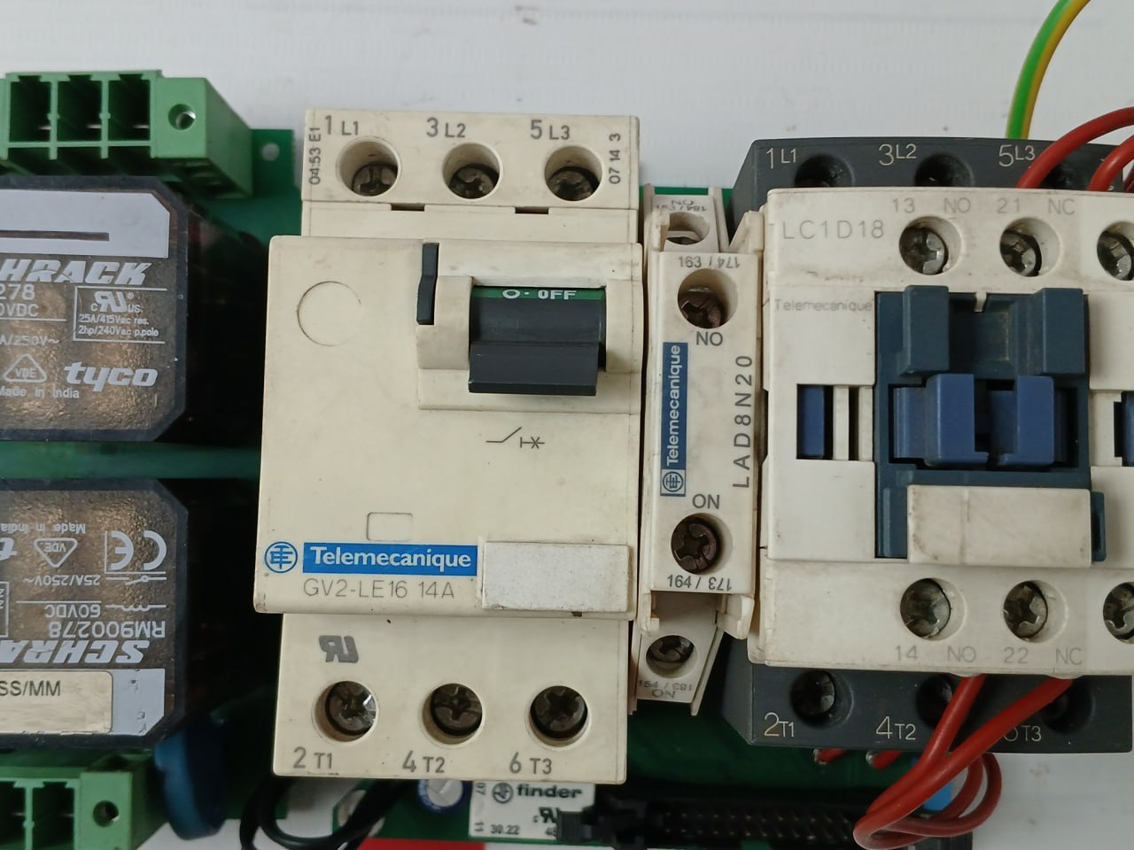 Telemecanique Lc1D18 Control Circuit Board Module Lad8N20, Gv2-le16 14A Rm900278