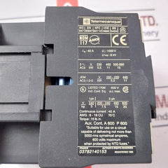 Telemecanique Lc1 D2510 Contactor 40A 50/60Hz