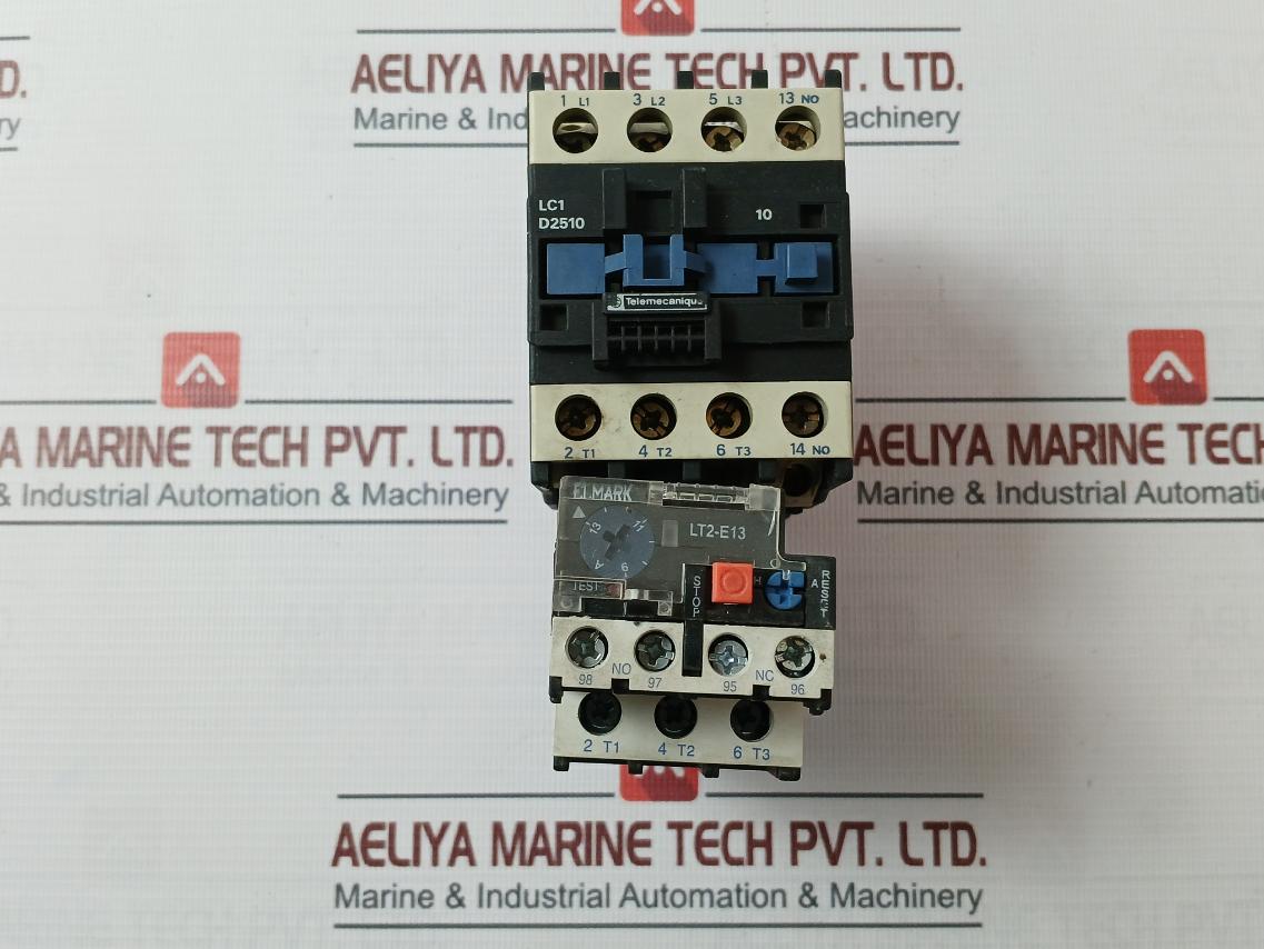 Telemecanique Lc1 D2510 Contactor With Thermal Overload Relay Lt2-e1316 50A 8 Kv