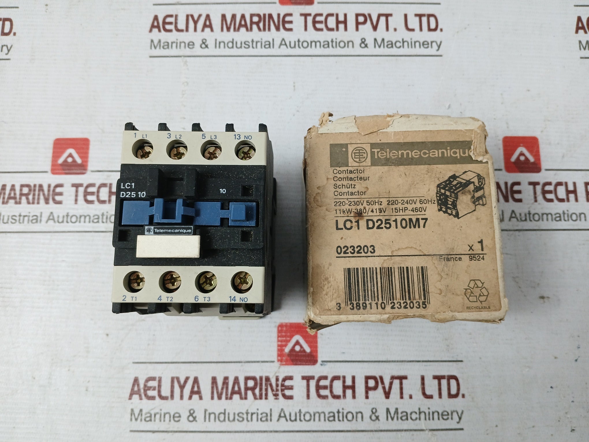 Telemecanique Lc1 D2510M7 Definite Purpose Contactor 600V Ac Max