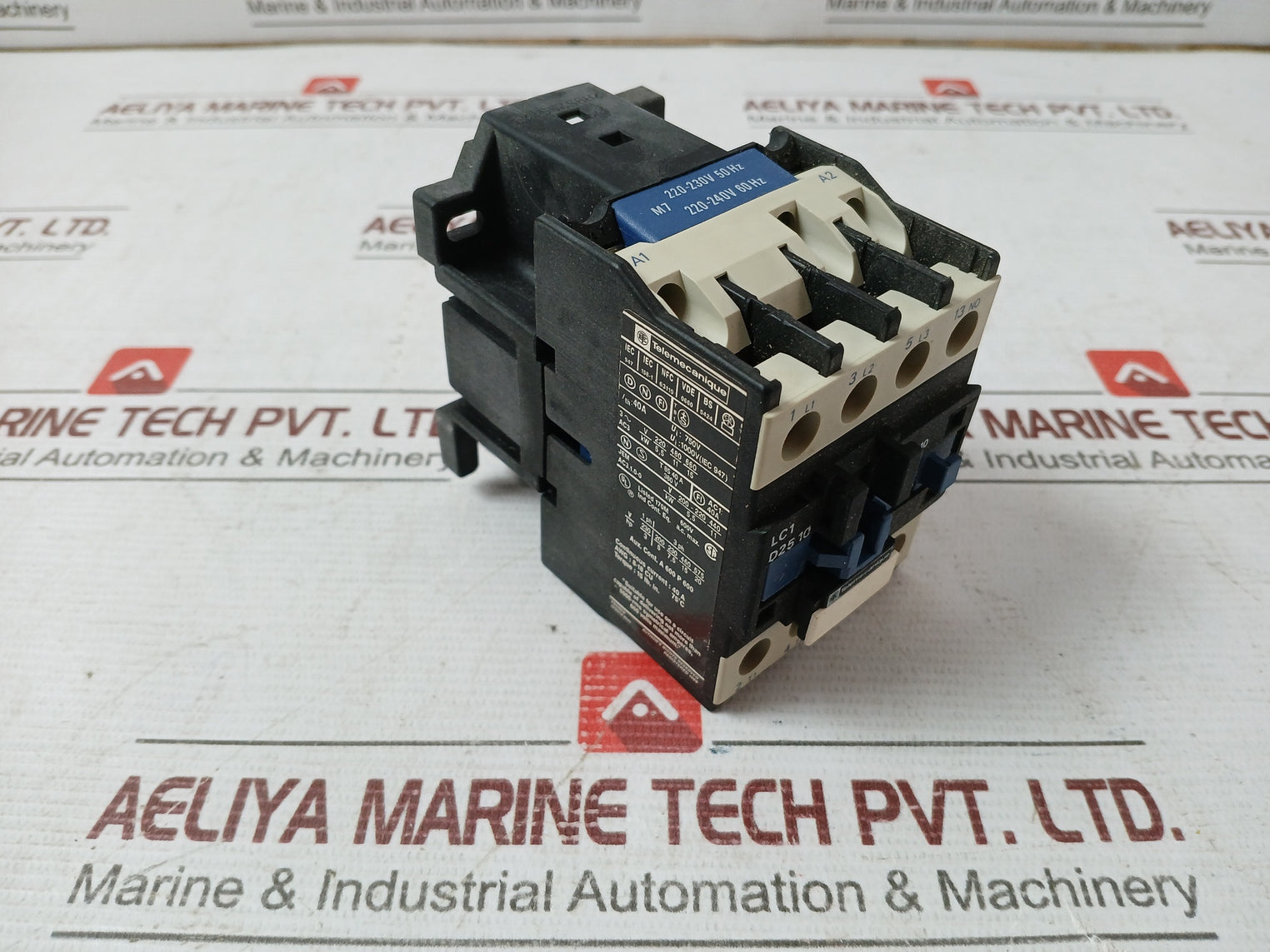 Telemecanique Lc1 D2510M7 Definite Purpose Contactor 600V Ac Max