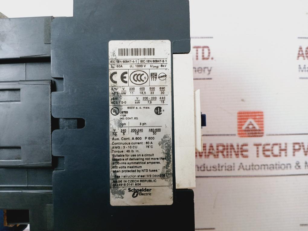 TELEMECANIQUE LC1D4011 Contactor 1000v