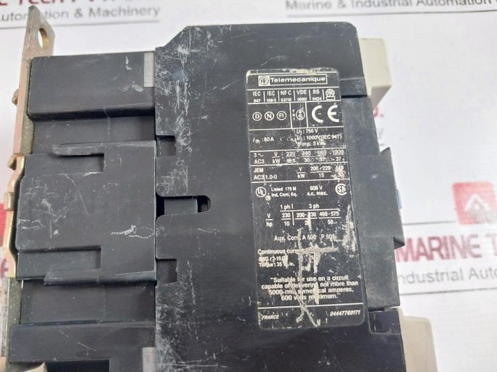 Telemecanique Lc1 D65 11 Contactor 220V 230V 50Hz 2796232
