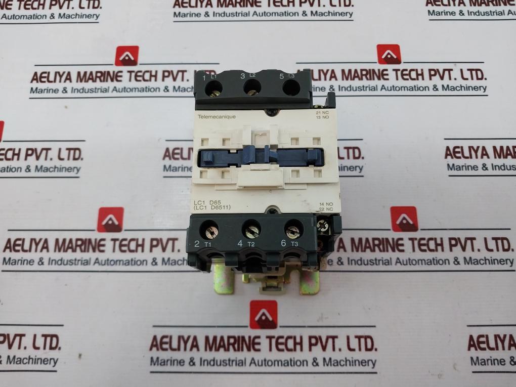 Telemecanique Lc1 D6511 Contactor 80a 60hz