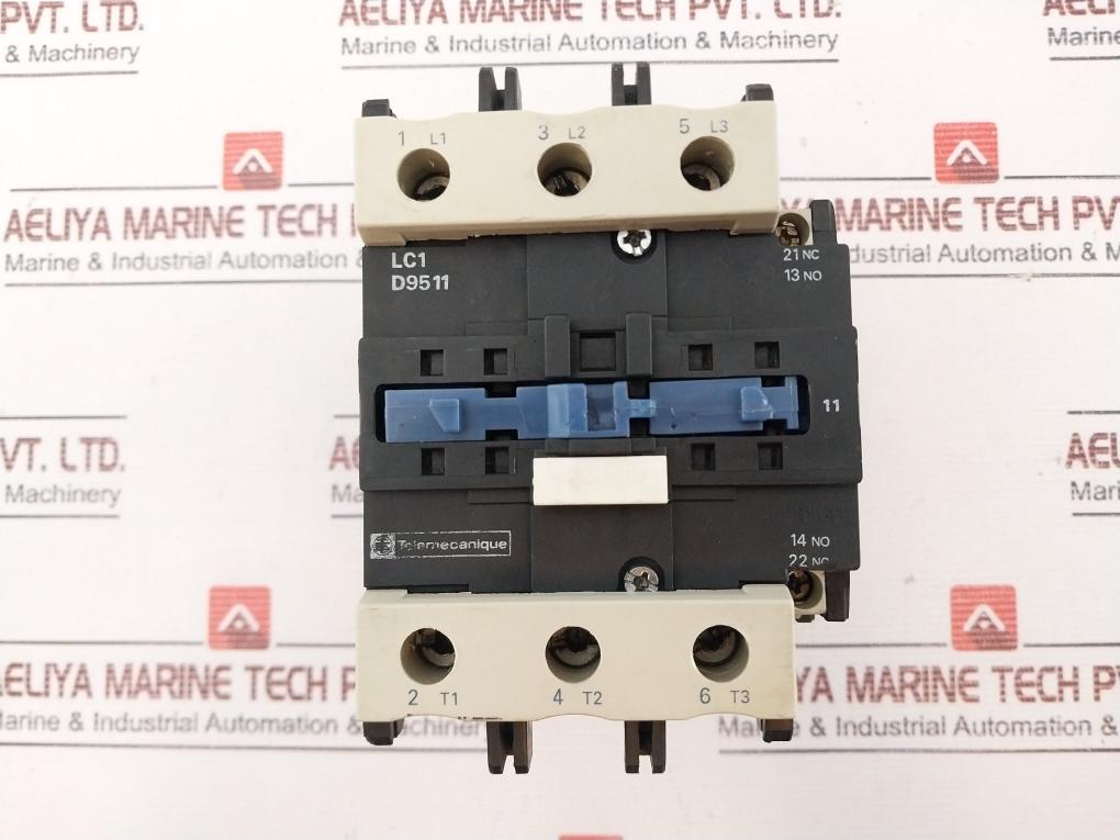 Telemecanique Lc1 D9511 Contactor 125A 600V 60Hz