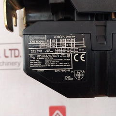 Telemecanique Lc1 D9511 Contactor, Lr2D33 Overload Relay, La1Dn02 Contact Block