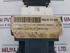 Telemecanique Lc1 D/Lp1 D, 3P Contactor W/ La1 Dn22 M Contact Block