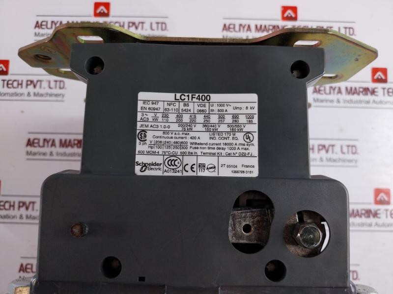Telemecanique Lc1f400 Contactor 420a , Nfc 63-110 , 220-230v 50-60hz