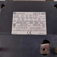 Telemecanique Lc1F500 Contactor 220/230V 50/60Hz
